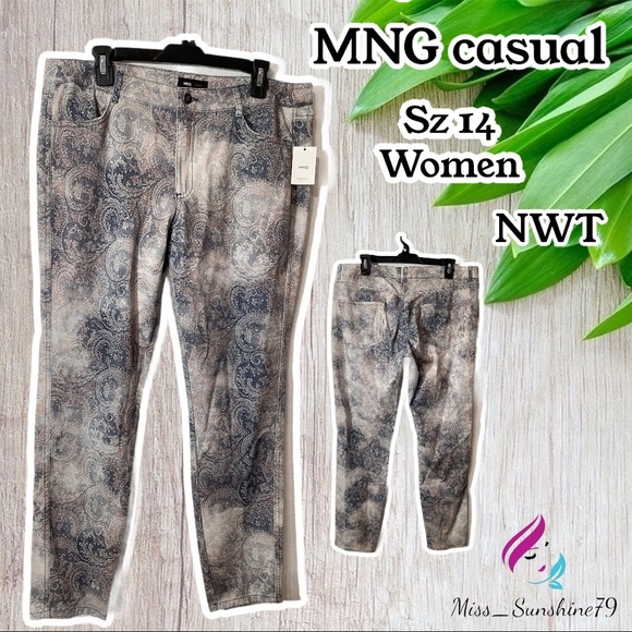MNG Casual Pants - MNG - NWT - Sz 14 Women - Boho stretch trousers 🥰